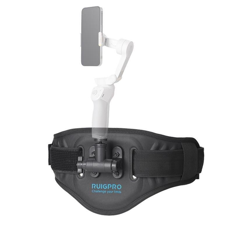 Phone Gimbal Stabilizer Waist Belt Strap - With Action Cameras Adapter