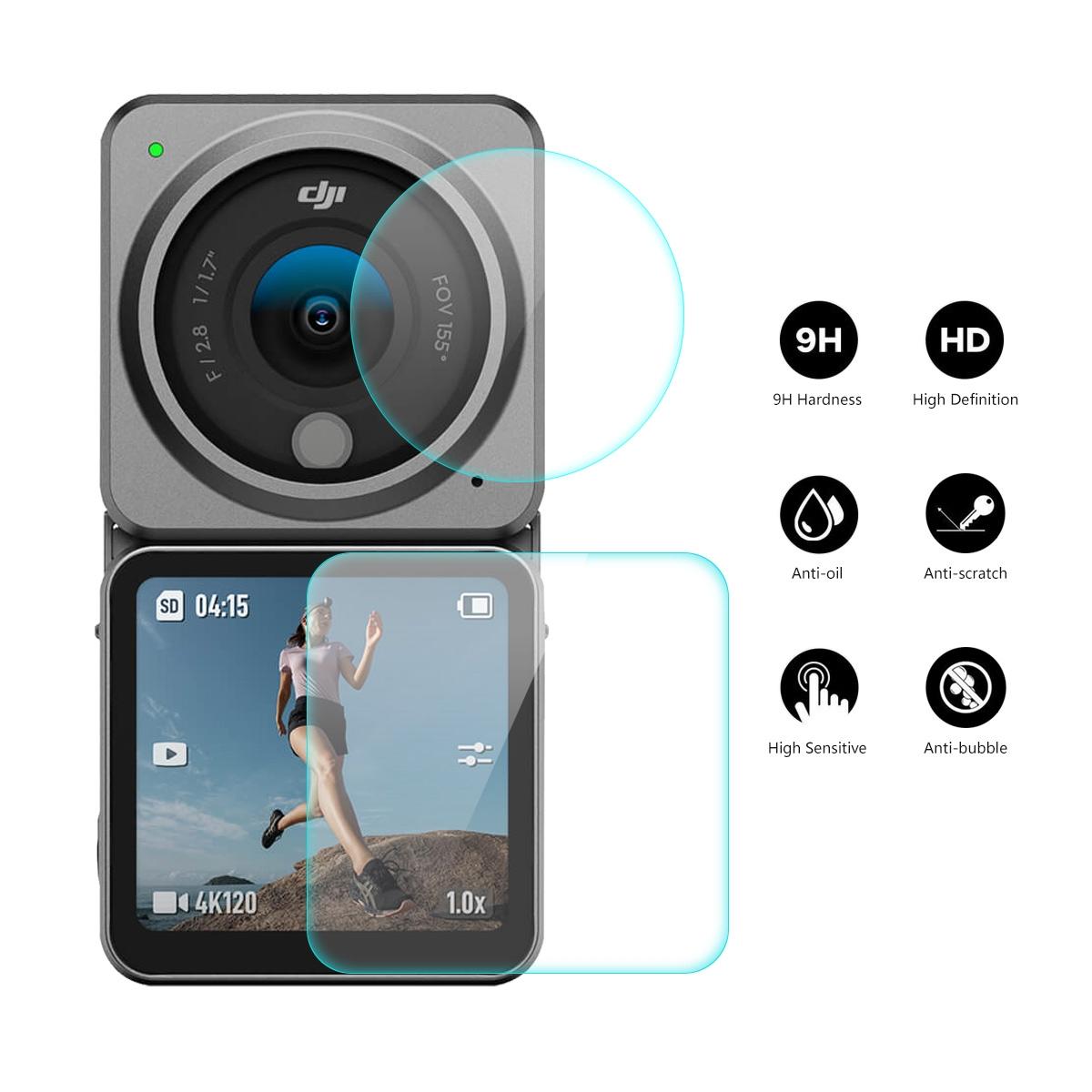 Dji Action 2 Dual Screen Combo Tempered Glass Film - 0.2mm 9h