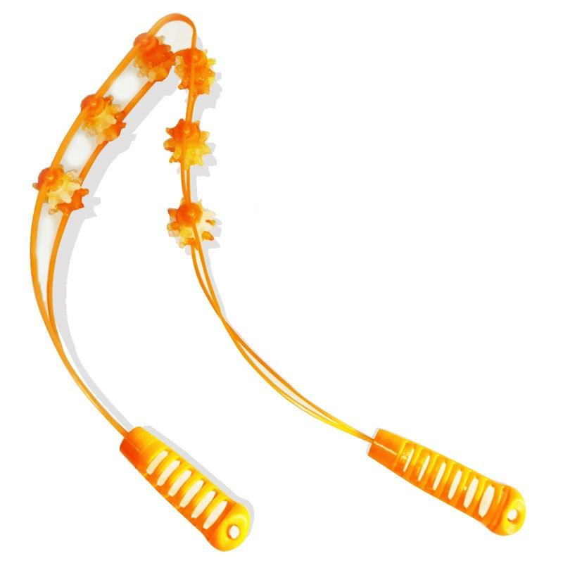 3-Wheel Manual Back Massager Green