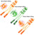 3-Wheel Manual Back Massager Green