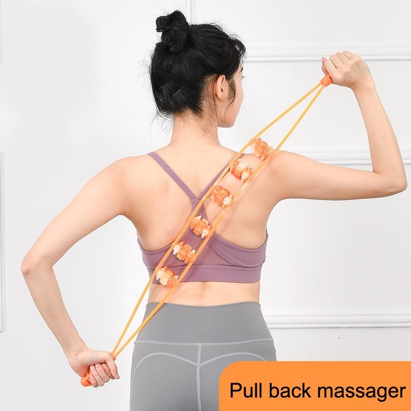 3-Wheel Manual Back Massager Green