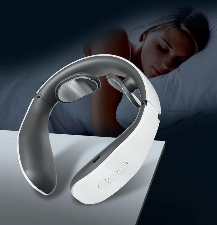 Electromagnetic Pulse Neck Massager With Heating Charging