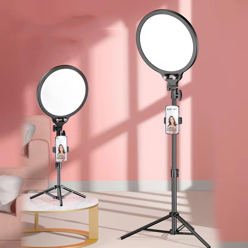 Full-screen 12.6 Selfie Ring Light Tripod Set - 210cm for Live Stream - 55Cm Overhead Shot