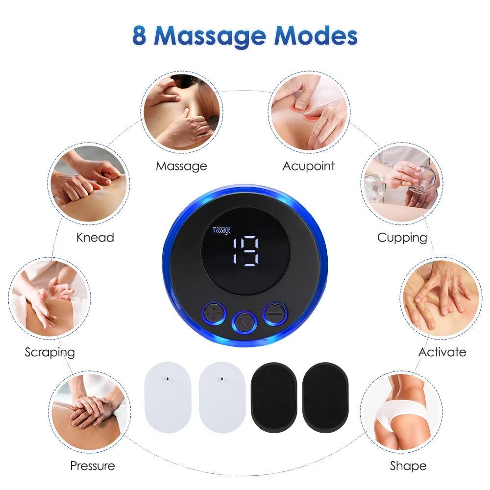 2-In-1 Remote Upgrade Jack For Sc-195B Mini Cervical Massage Stickers Ems Pulse Meridian Therapy Instrument - 4-In-1 Upgrade Jack