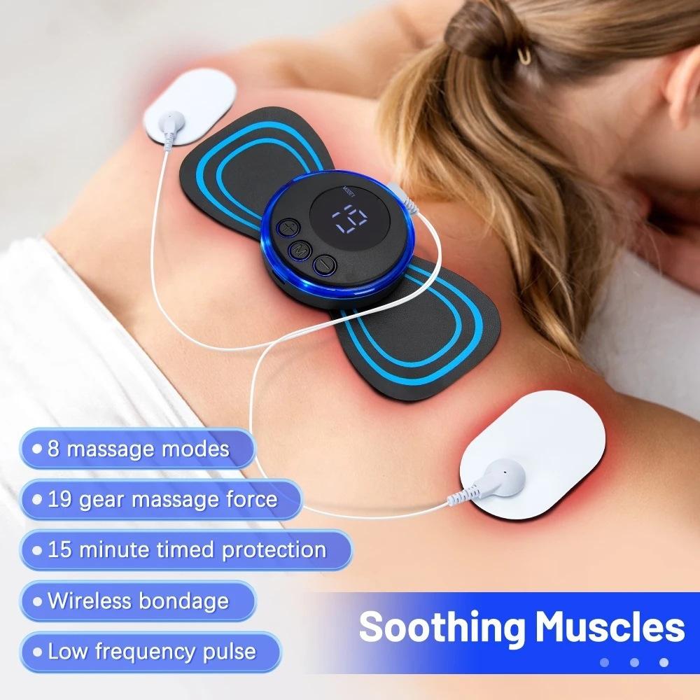 2-In-1 Remote Upgrade Jack For Sc-195B Mini Cervical Massage Stickers Ems Pulse Meridian Therapy Instrument - 4-In-1 Upgrade Jack