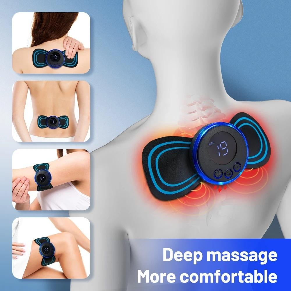 2-In-1 Remote Upgrade Jack For Sc-195B Mini Cervical Massage Stickers Ems Pulse Meridian Therapy Instrument - 4-In-1 Upgrade Jack