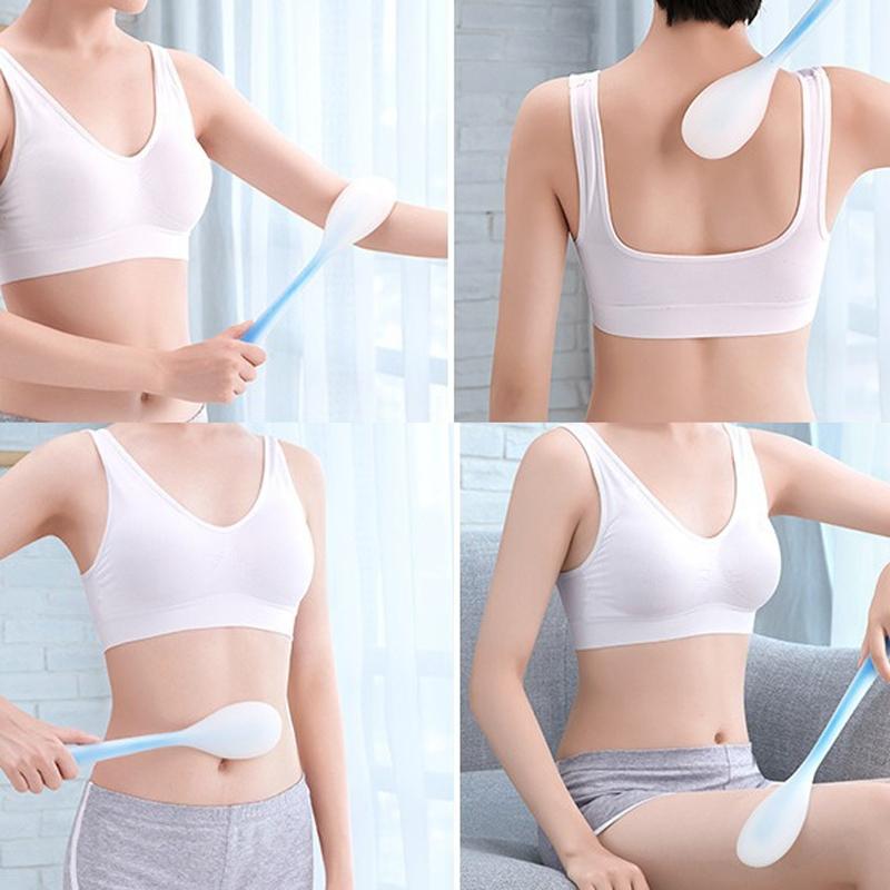 Blue Silicone Gua Sha Massage Board 32Cm - Pink 32Cm