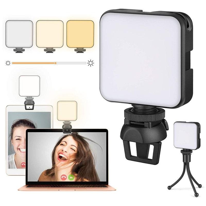Portable 64-led Video Conference Laptop Light - Clip + Tripod Set