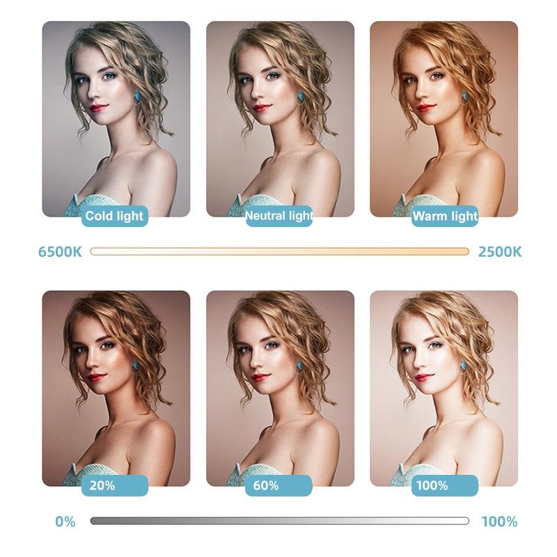 Portable 64-led Video Conference Laptop Light - Clip + Tripod Set