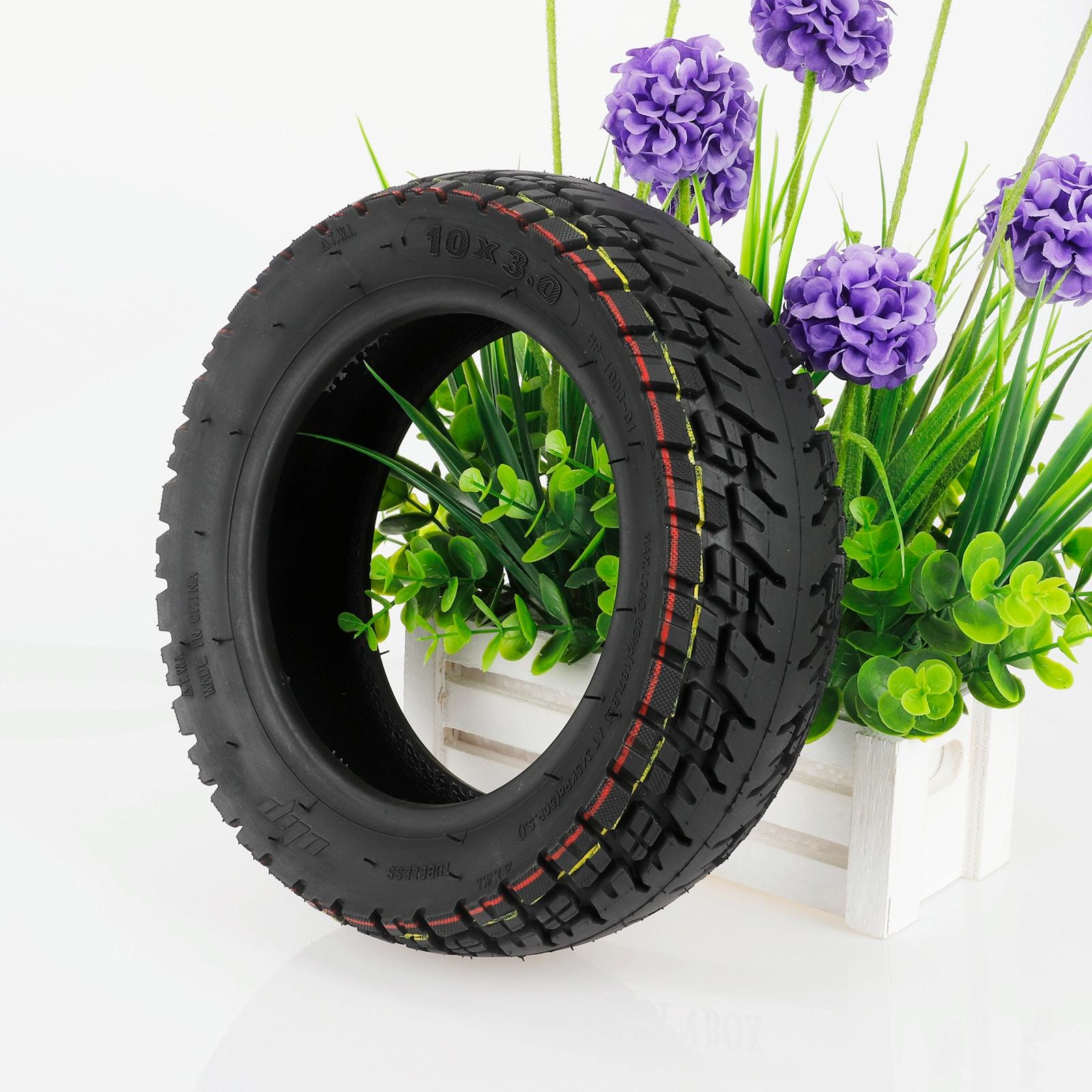10x3.0 Ulip Electric Scooter Tire for Dualtron Zero 10x - Off-road Thickened Tubeless - 10 Inch - With Gas Nozzle