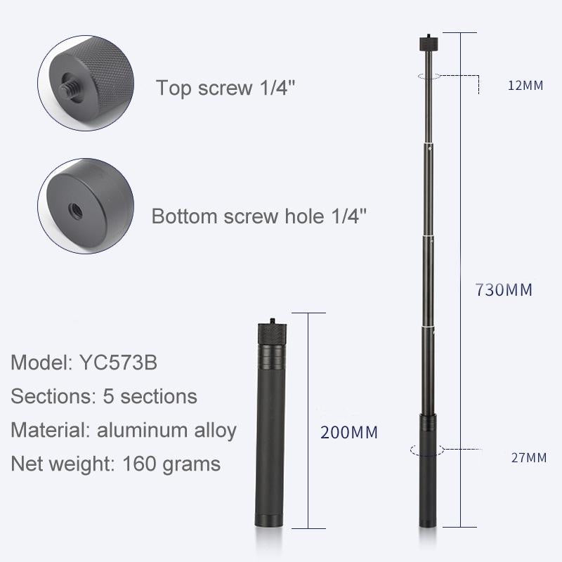 Stabilizing Extension Rod for Feiyu G5 / Spg / Wg2 Gimbal and Dji Pocket / Pocket 2