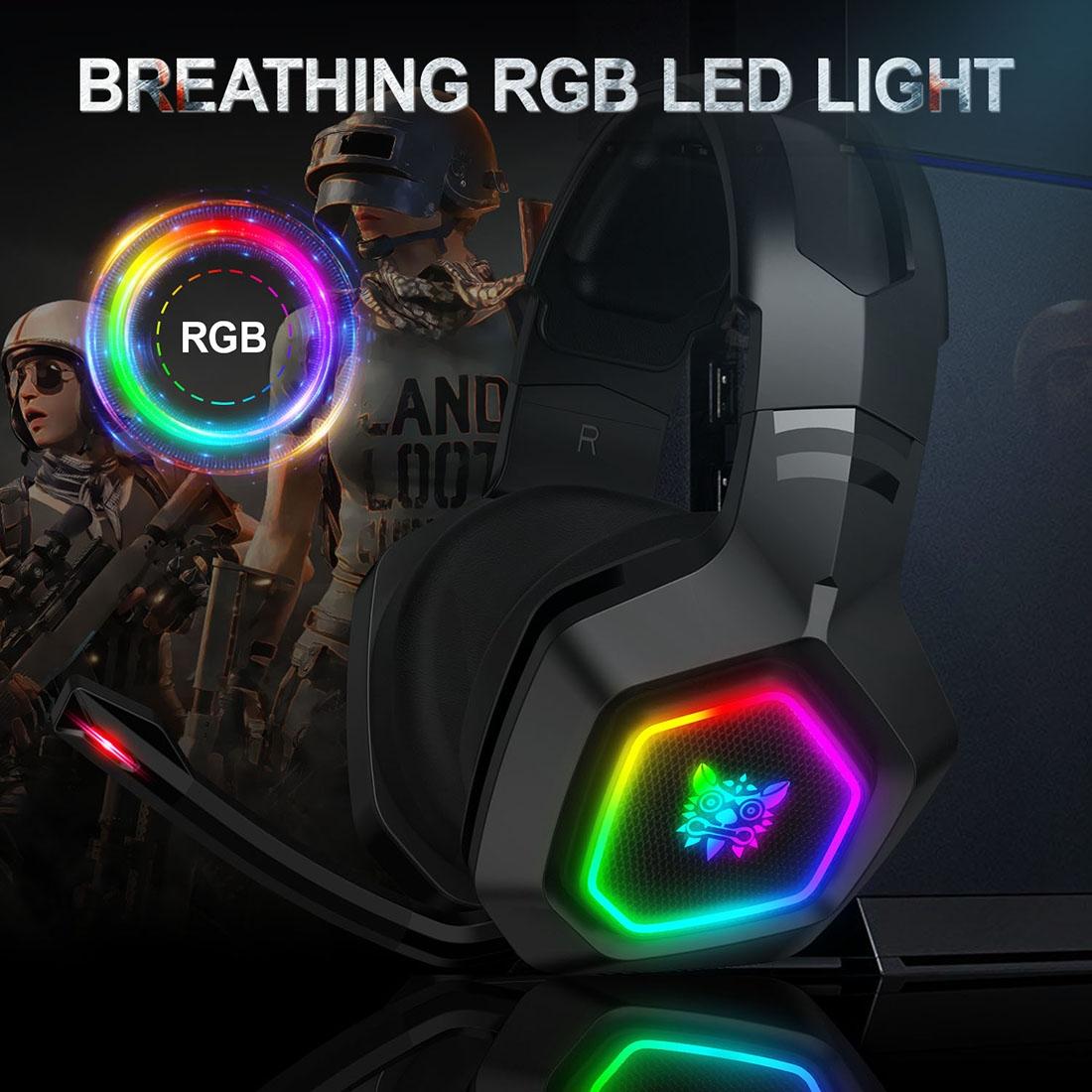 Rgb Led Gaming Headset With Wired Connection