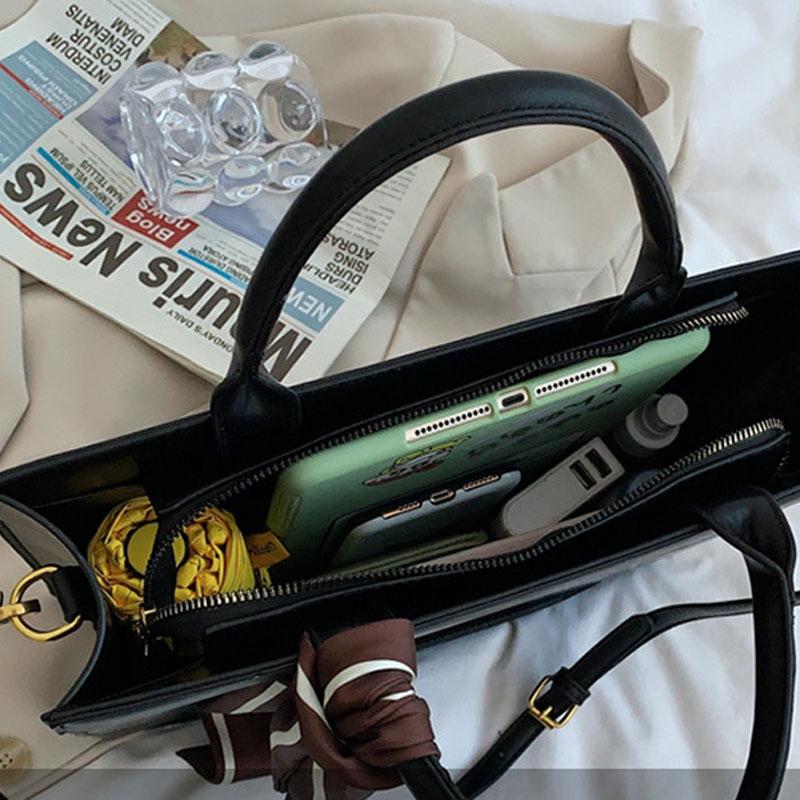 Black Crossbody Bag For Women Versatile & Large - Brown Large