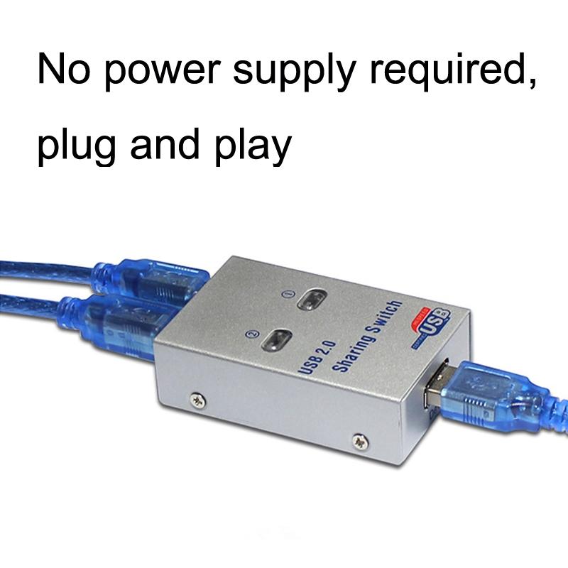 2-In-1 Usb Print Switcher Silver