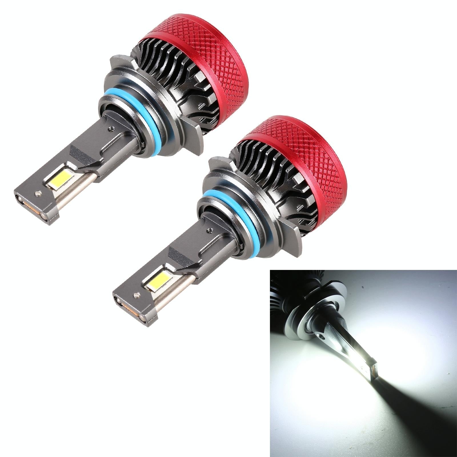 1 Pair 9012 Dc12V 65W 6000K 6500Lm Led Car Headlights