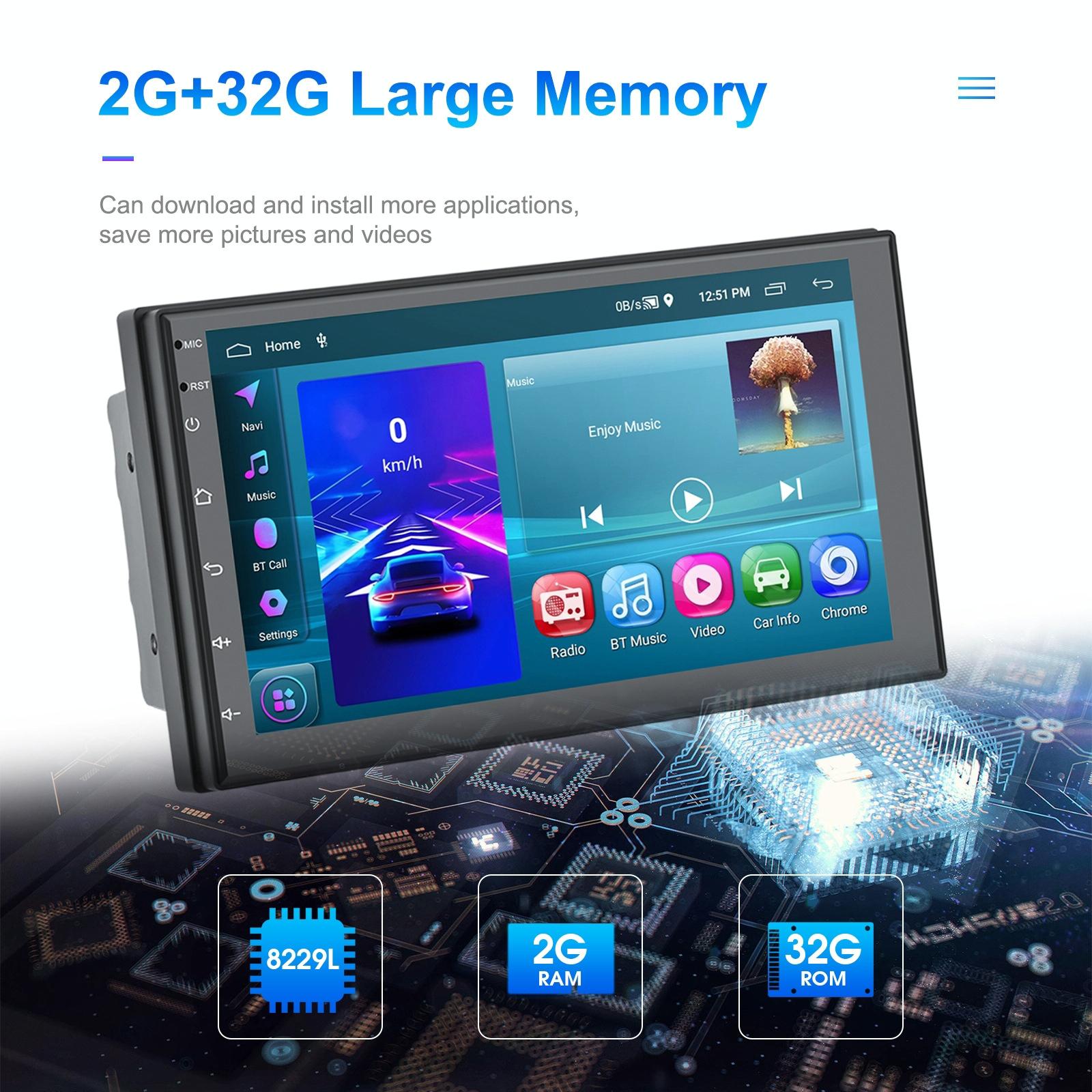 7 Inch Android 11 Carplay Navigation Player + Ahd Camera