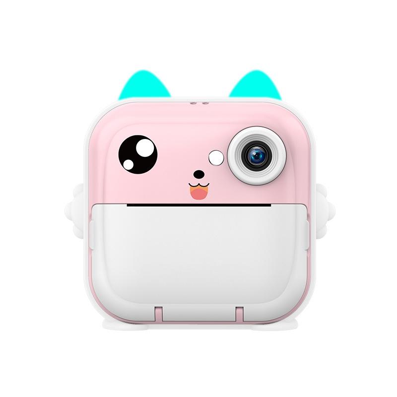 Instant Camera with Thermal Printer and Hd Video - Blue 16g - Standard Pink