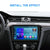 10 Inch Car Android Navigation Screen With Carplay - 2 + 64G Standard + 4Lights Camera