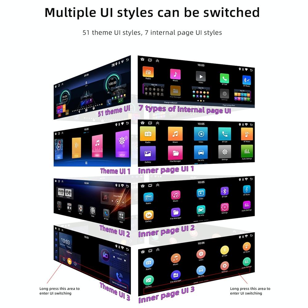 Universal Bluetooth Car Radio With Android Navigation - 1 + 32G Memory - 2 + 32G