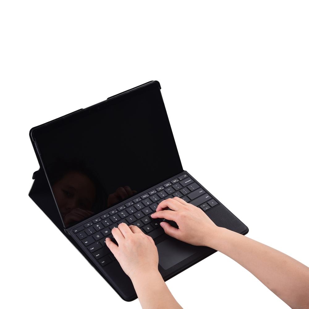 Dark Blue Leather Tablet Case For Microsoft Surface Pro X - 13 Inch