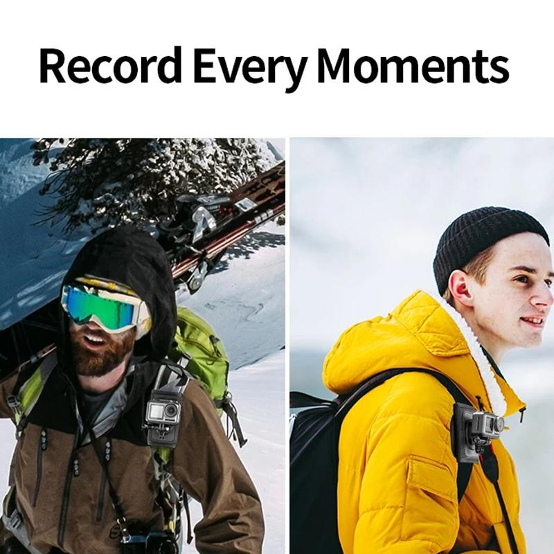 Universal Backpack Strap Mount for Action Cameras - Set A