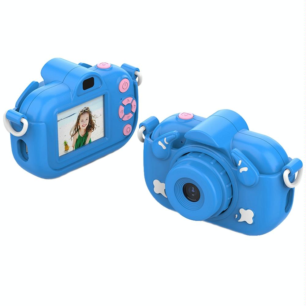 2.0-Inch 4X Zoom Hd Digital Camera For Kids - Blue - Yellow+32G