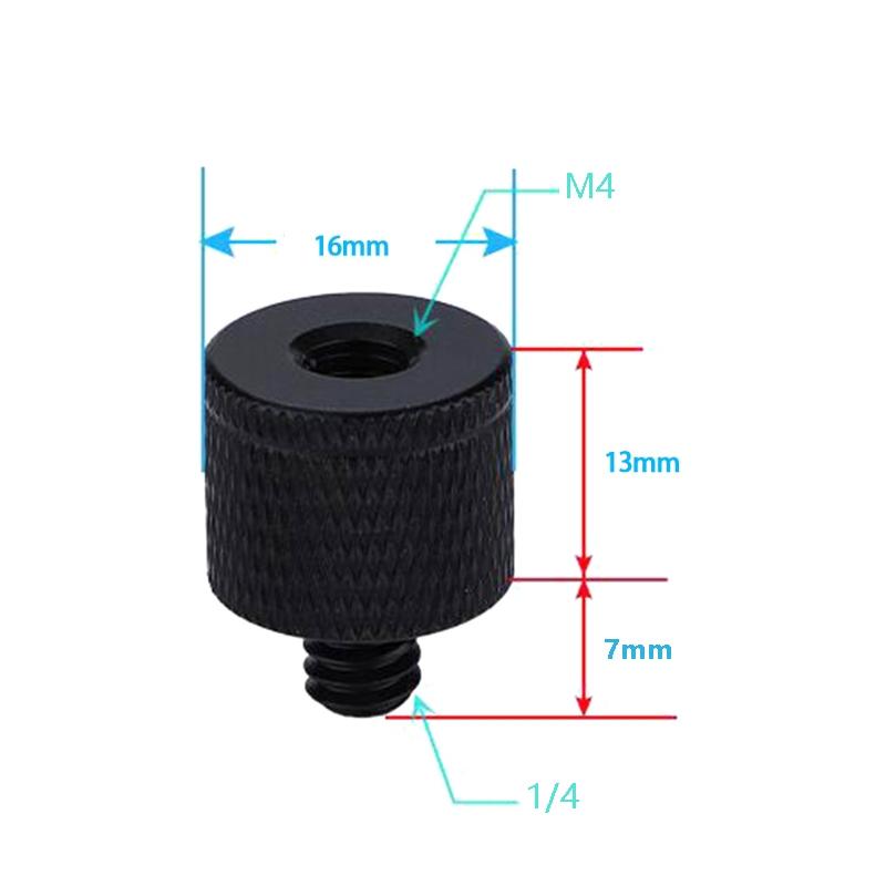 4-Piece A29 M4 To 1 / 4 Male Screw Adapter Set