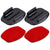 2 Flat Surface Mounts + 2 Adhesive Stickers for Action Cameras - Jaws Flex Clamp for Gopro Hero12