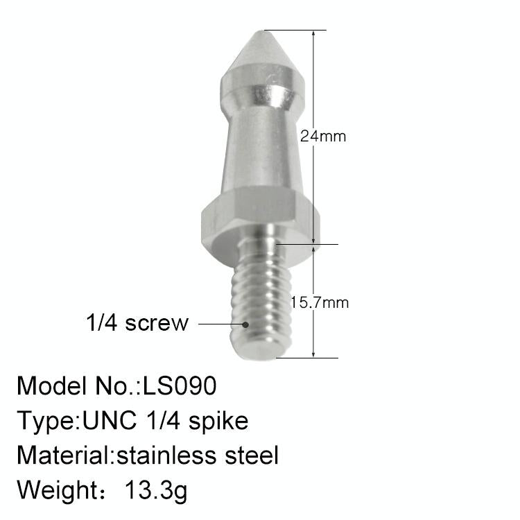 2 Stainless Steel 1 / 4 Feet Screws For Slr Tripod
