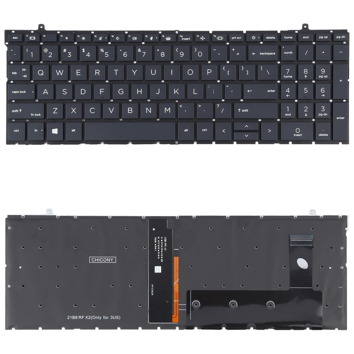 Backlit us Keyboard for Hp Probook 450 / 455 G9 Series