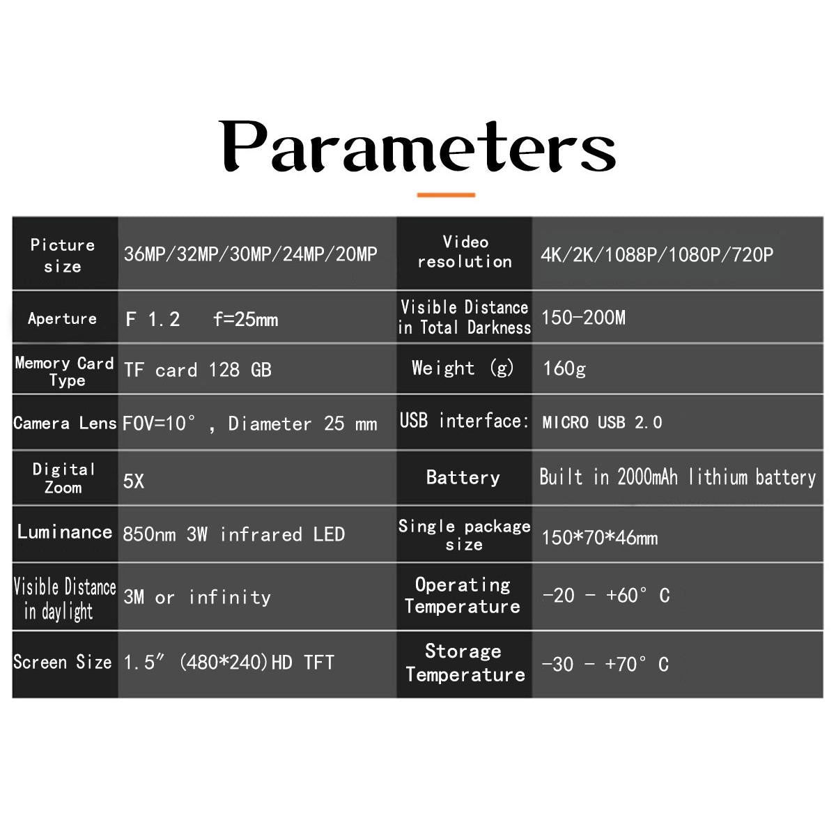 4K Hd Camo Monocular Night Vision For Outdoor Hunting