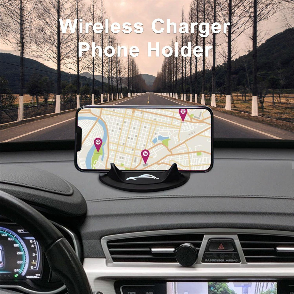 2-in-1 Wireless Charger and Phone Holder - no Code