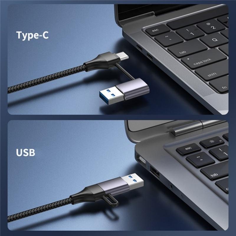 Usb Type-C Gigabit Hub Adapter For Laptop / Tablet / Phone