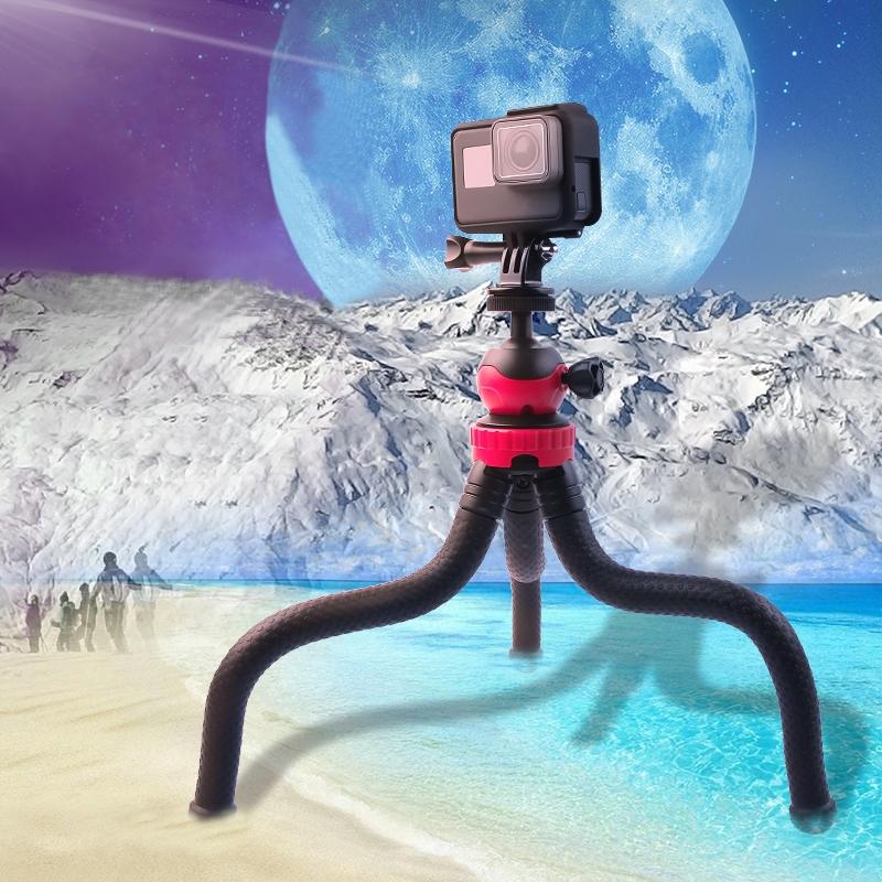 Flexible Mini Octopus Tripod with Phone Clamp for Iphone Galaxy Huawei Gopro