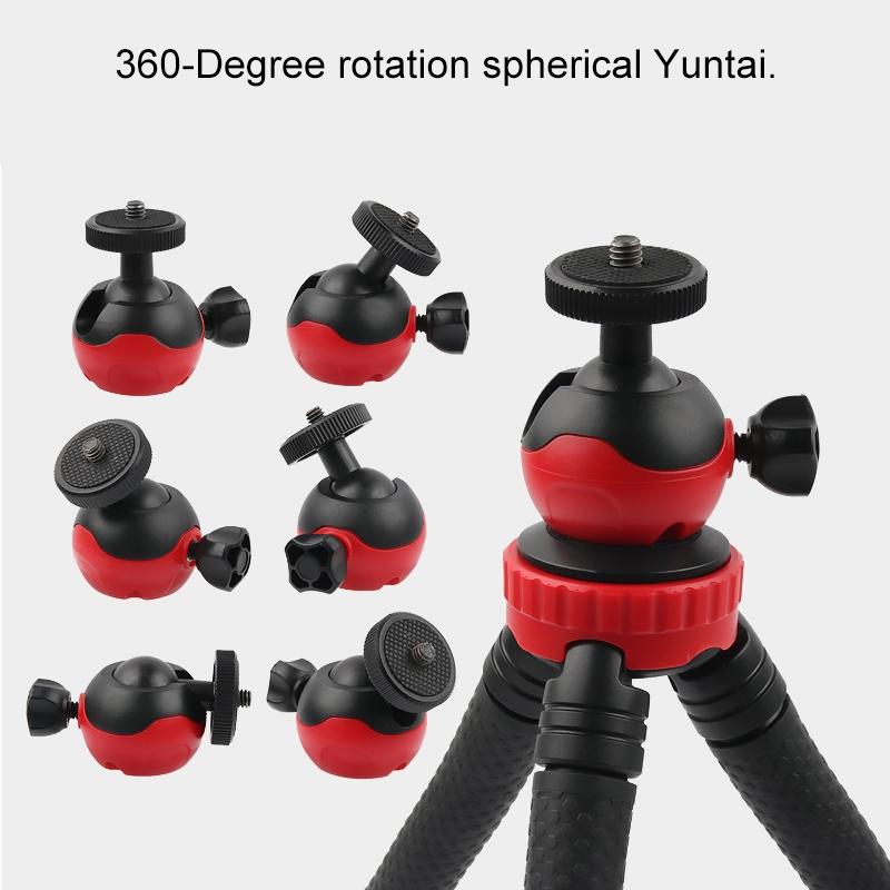 Flexible Mini Octopus Tripod with Phone Clamp for Iphone Galaxy Huawei Gopro