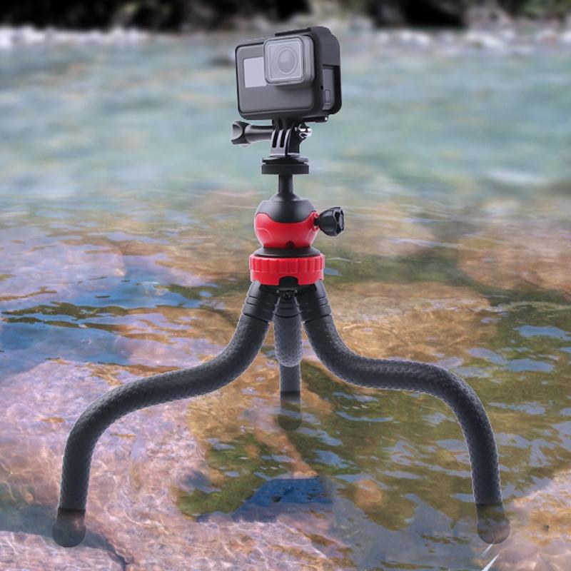 Flexible Mini Octopus Tripod with Phone Clamp for Iphone Galaxy Huawei Gopro