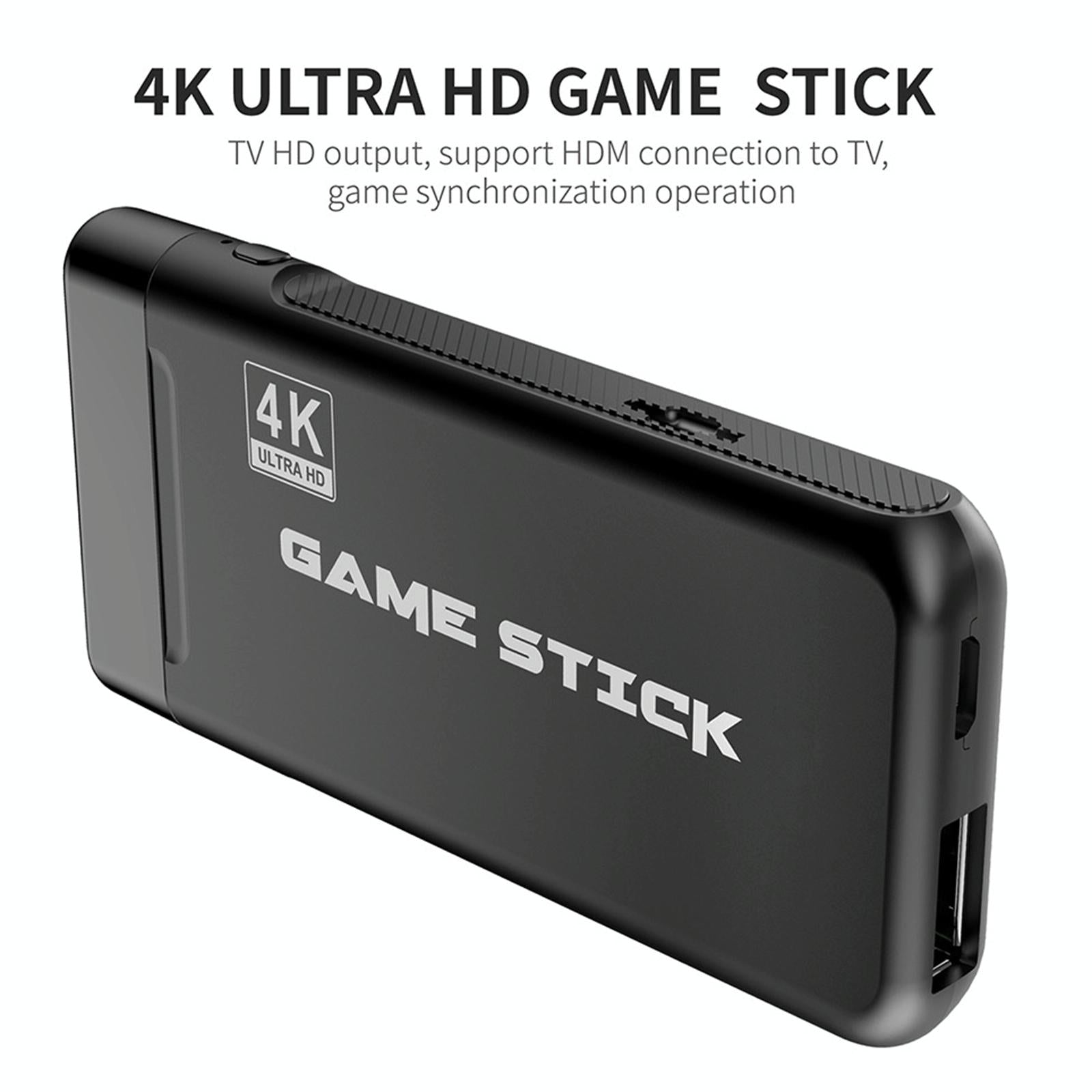 32Gb 4K Retro Game Stick + 2 Wireless Gamepads & 3000 Games