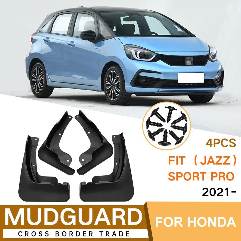 For Honda Fit Jazz Sport Pro 2021 4Pcs / Set Car Auto Soft Plastic Splash Flaps Fender Guard