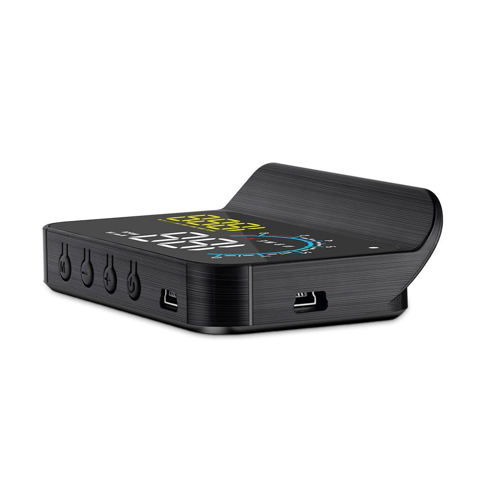 Car Hud Display Speed Temp Voltage Fault Obd2 + Gps