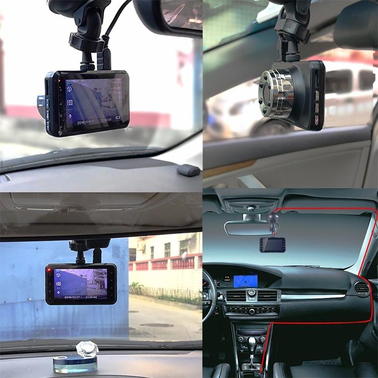 Hd Night Vision Car Dvr with Usb Hidden Recorder and Reversing Video Monitor