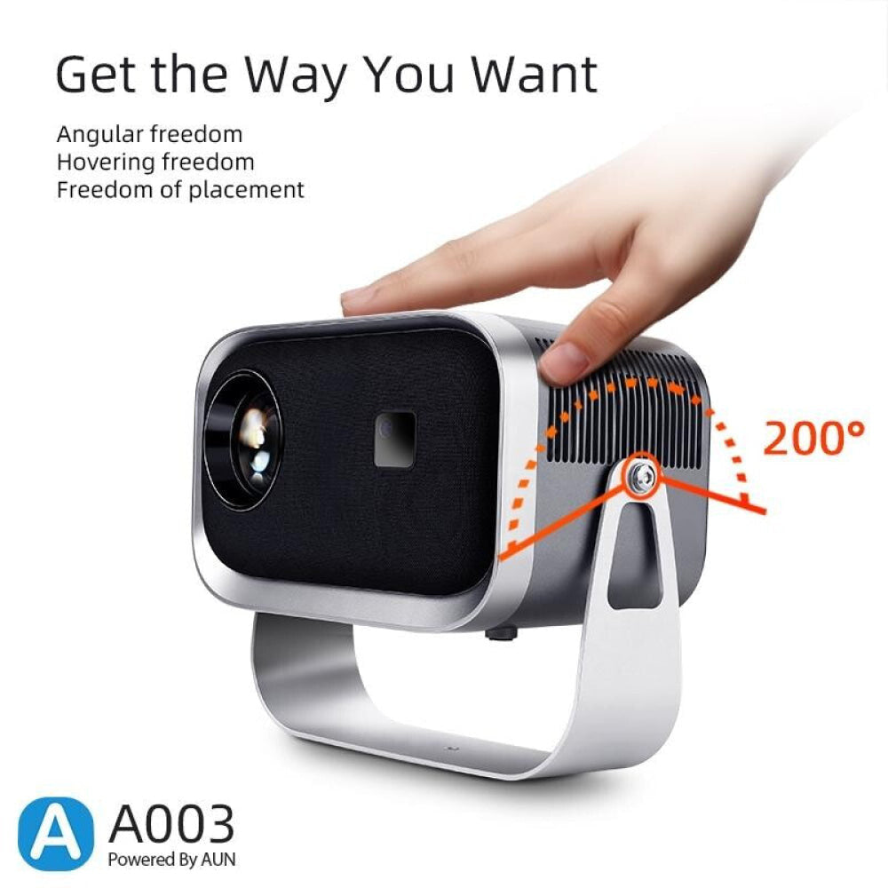 360 Degree Rotating Mini Android Projector - 150 Lumens 1280X720P