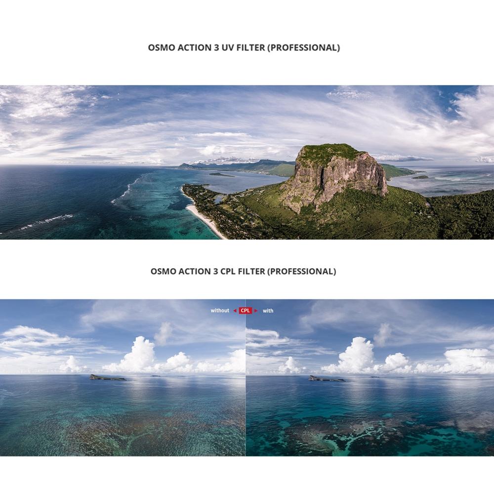 Pro Version Camera Lens Filter Set for Dji Action 3 - Nd 8 / 16 / 32 / 64