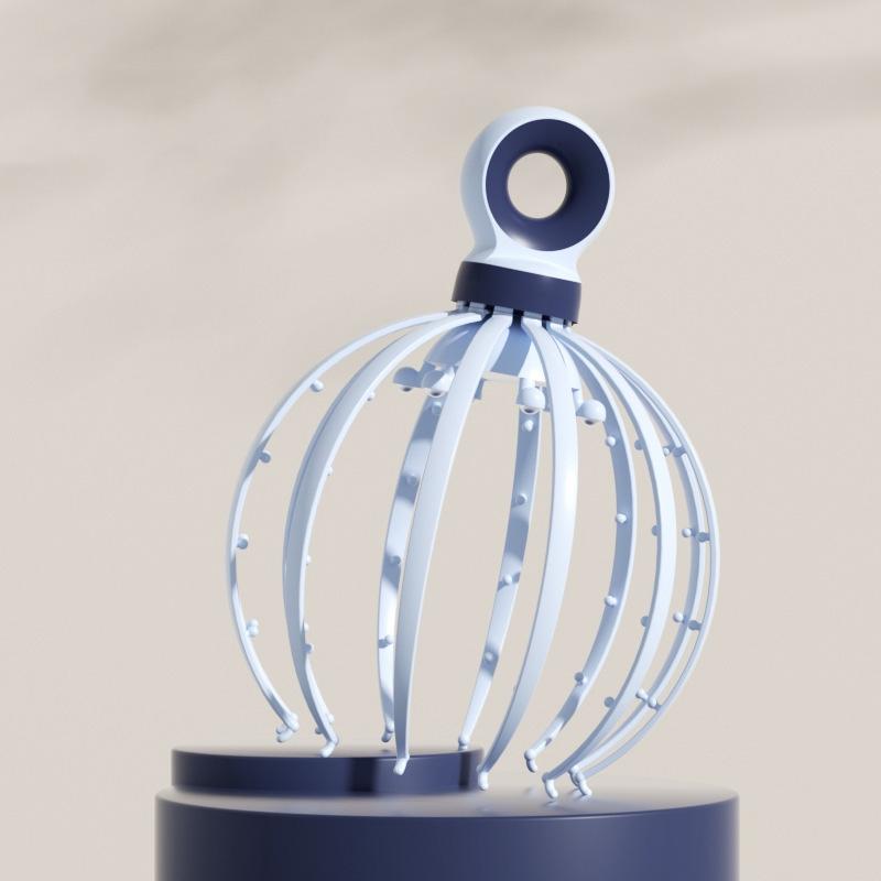 18-Claw Scalp Massager For Relaxation Blue