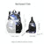Lightweight 2-in-1 Backpack and Chest Bag for Men - Blue Football - Blue Football