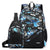 Lightweight 2-in-1 Backpack and Chest Bag for Men - Blue Football - Blue Football