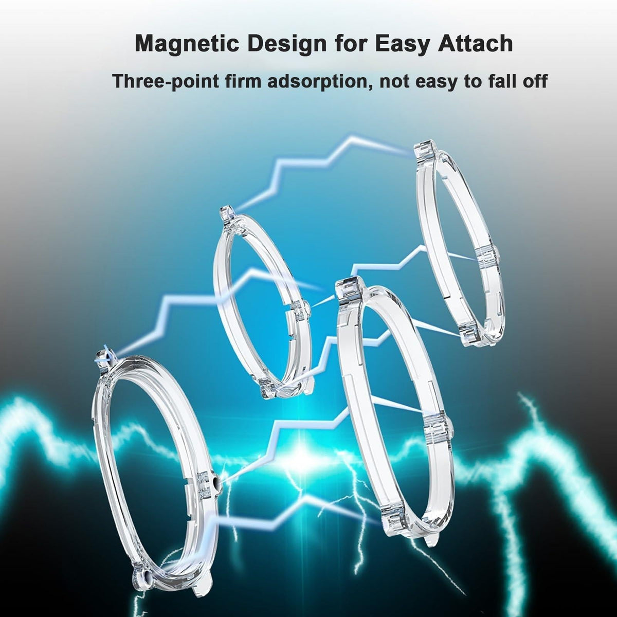 Meta Quest 3 Magnetic Vr Glasses - Anti Blue Light - L&R Frame Black