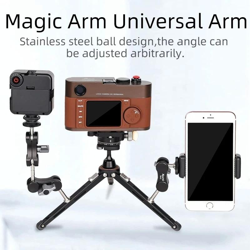 Versatile Dual Ballhead Magic Arm For Camera And Monitor Mounting - Tm-4