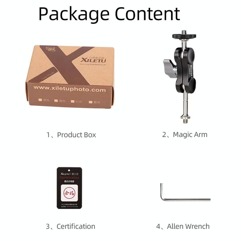 Versatile Dual Ballhead Magic Arm For Camera And Monitor Mounting - Tm-4