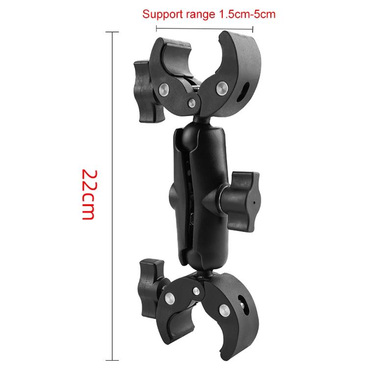 18cm Dual Head Motorcycle Handlebar Mount - 28Cm