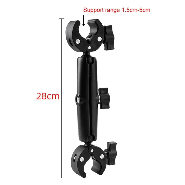 18cm Dual Head Motorcycle Handlebar Mount - 28Cm
